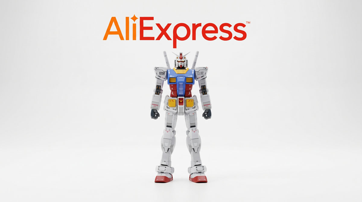 Figurki Gundam na AliExpress