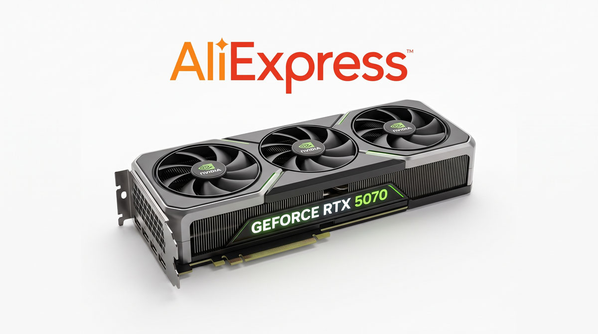 NVIDIA GeForce RTX 5070 w AliExpress
